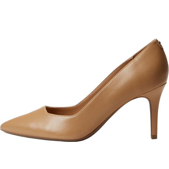 Calvin Klein Women's Beige Pointed Toe Pumps Size 7M Mid Heel Elegant - Picture 1 of 11
